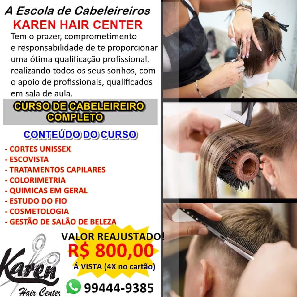 CURSO DE CABELEIREIRO